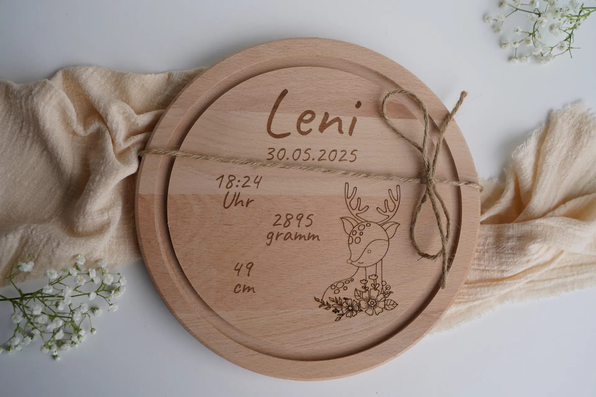 Vesperbrett Baby "Reh"