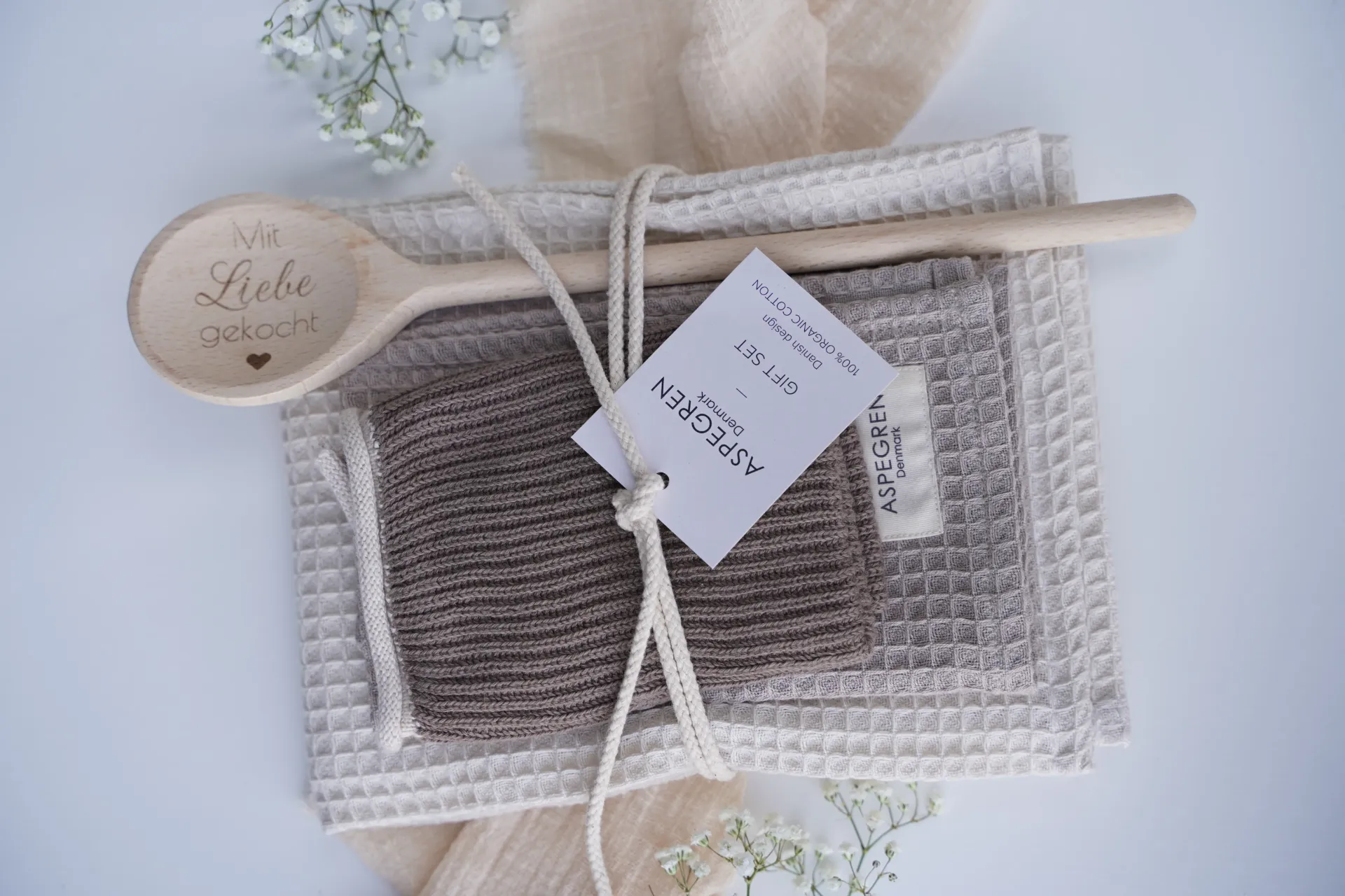 Geschenkset Geschirrtücher & Kochlöffel