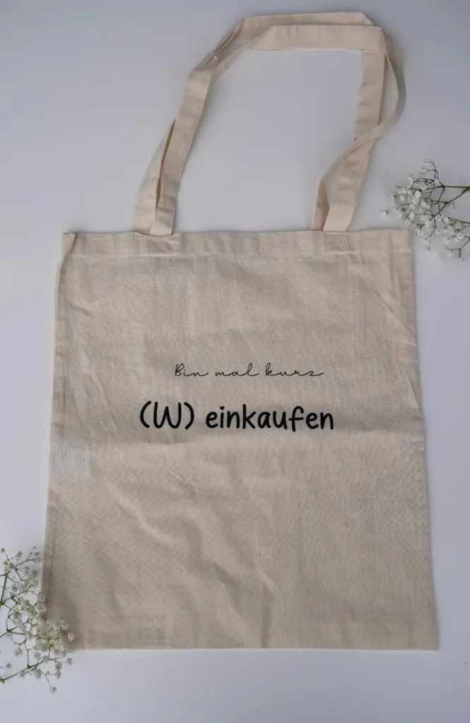 Baumwollbeutel "(W)einkaufen"