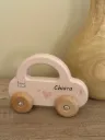 LABEL LABEL Holz Auto personalisiert - rosa