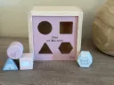 LABEL LABEL Sortierbox Formen personalisiert - rosa