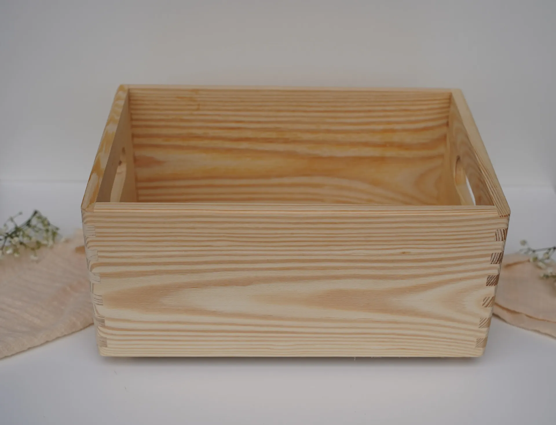 Holzkiste ohne Deckel "individueller Plott"