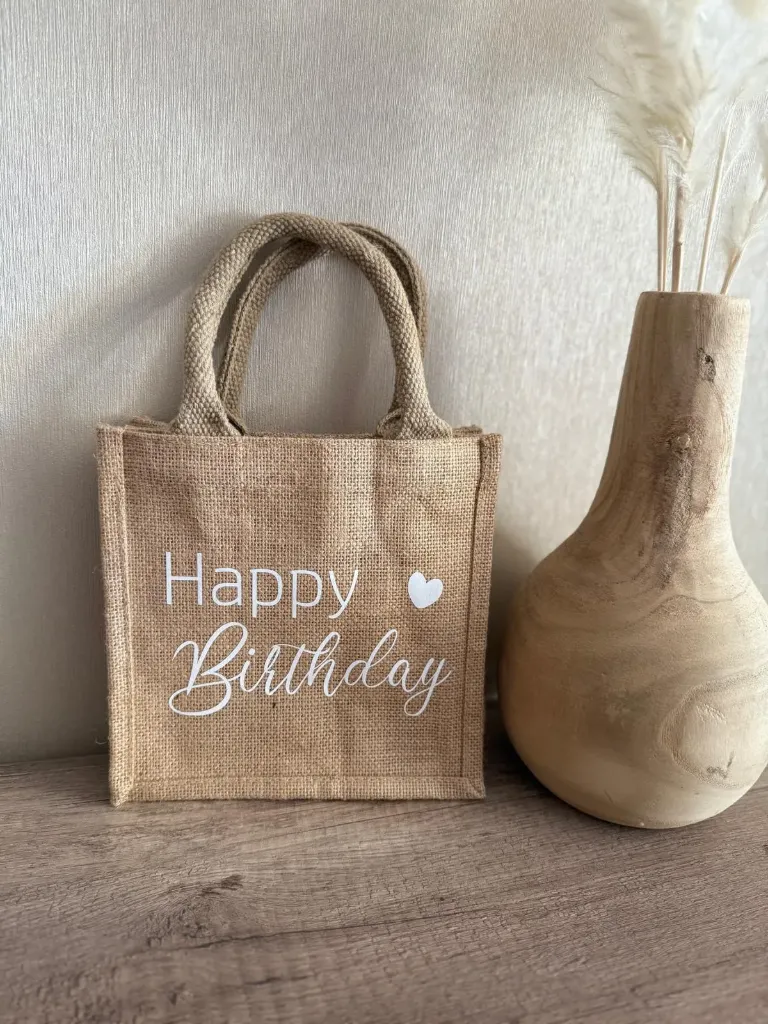Jute Tasche - mit Spruch