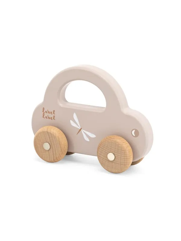 LABEL LABEL Holz Auto personalisiert - Nougat (ohne Name)