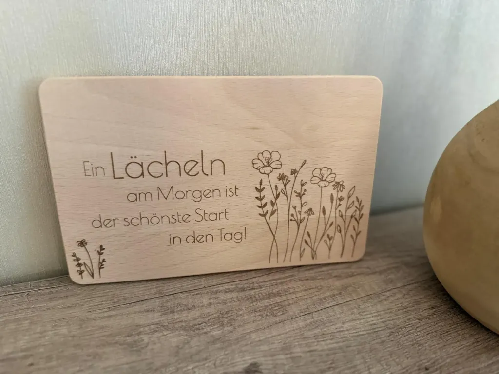 Brettchen "Lächeln"