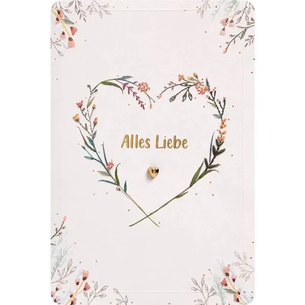 Glückwunschkarte - Alles Liebe