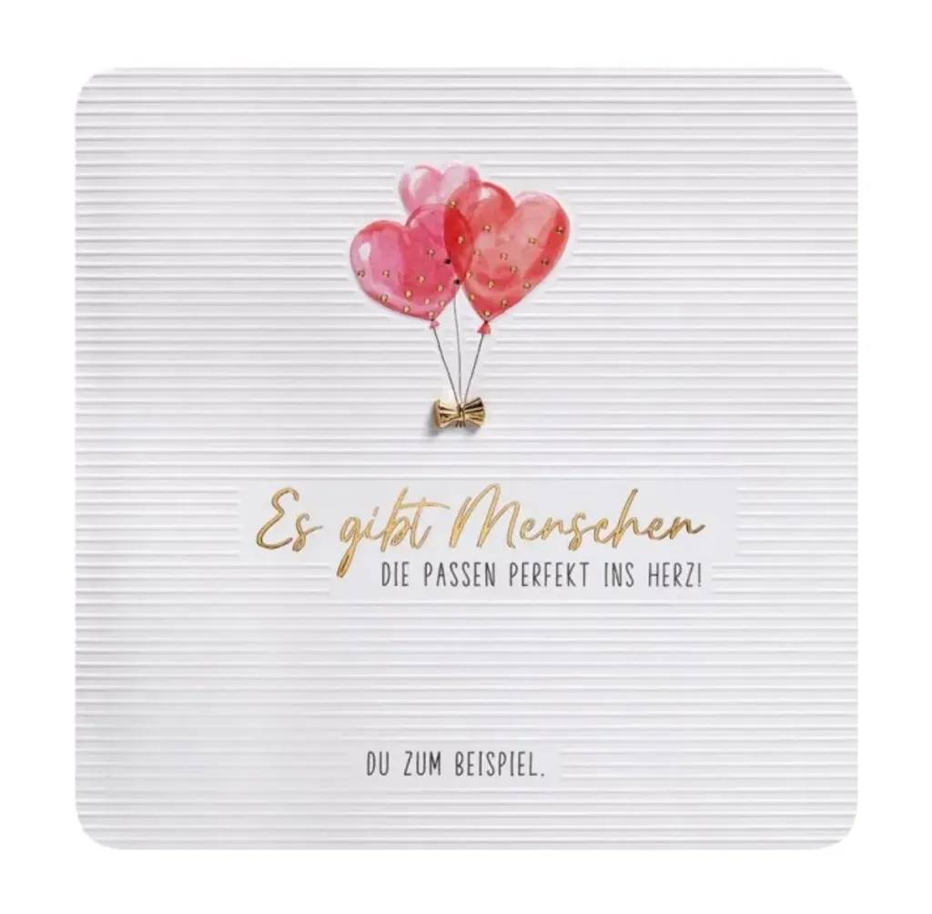 Glückwunschkarte - Herzen
