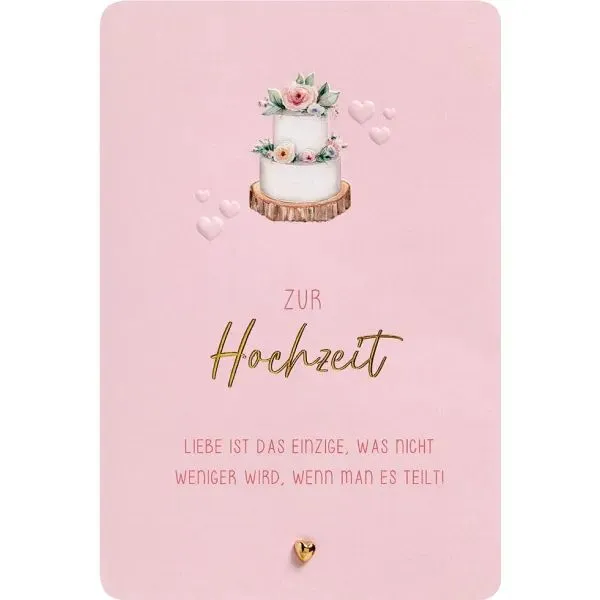 Glückwunschkarte - Hochzeit