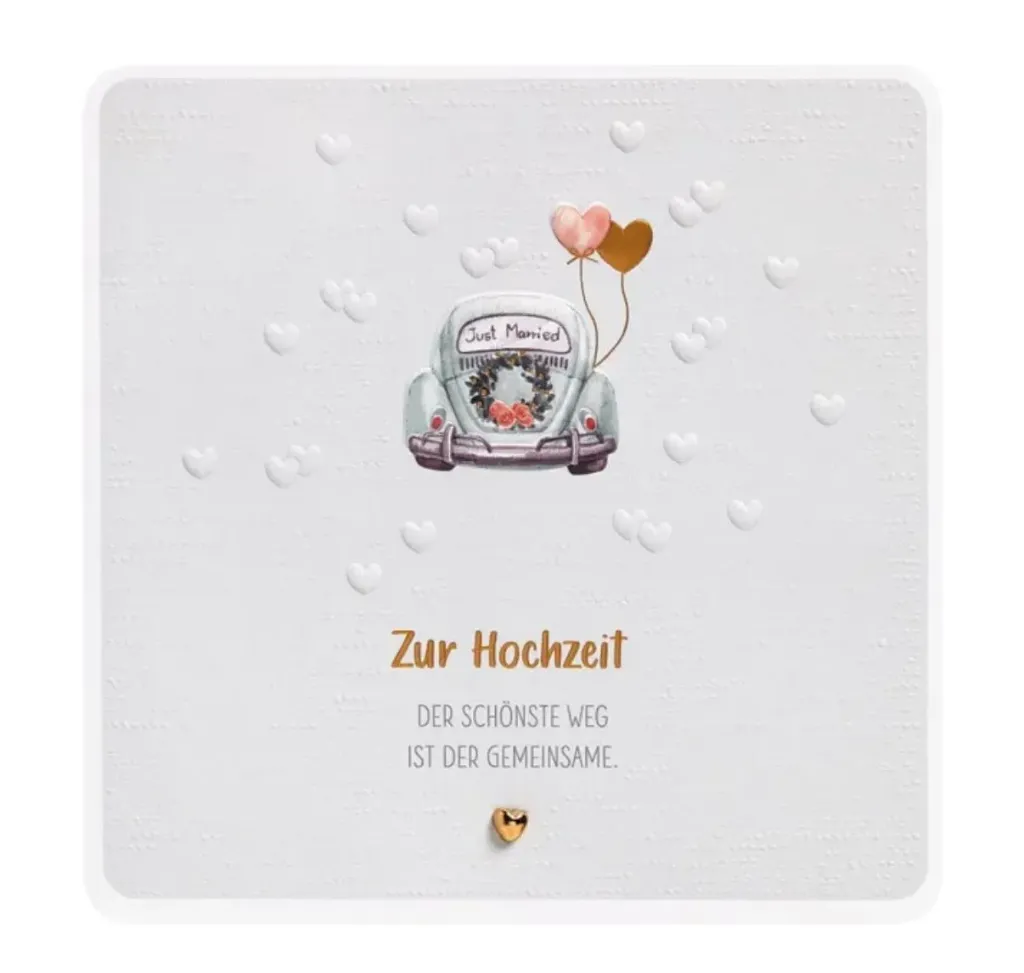 Glückwunschkarte - Hochzeit