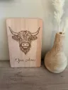 Schneidebrett "Highlander Rind" personalisiert
