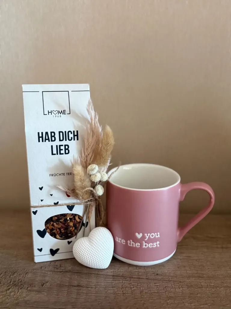 Geschenkset - Tasse mit Früchtetee