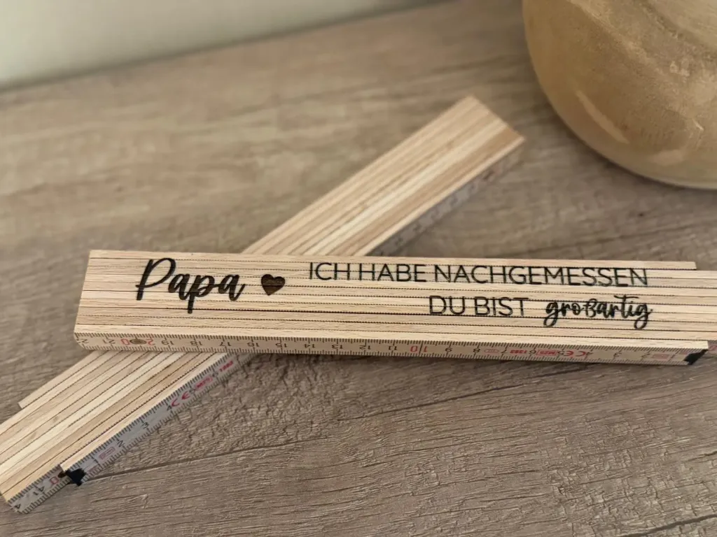 Zollstock - Papa du bist großartig
