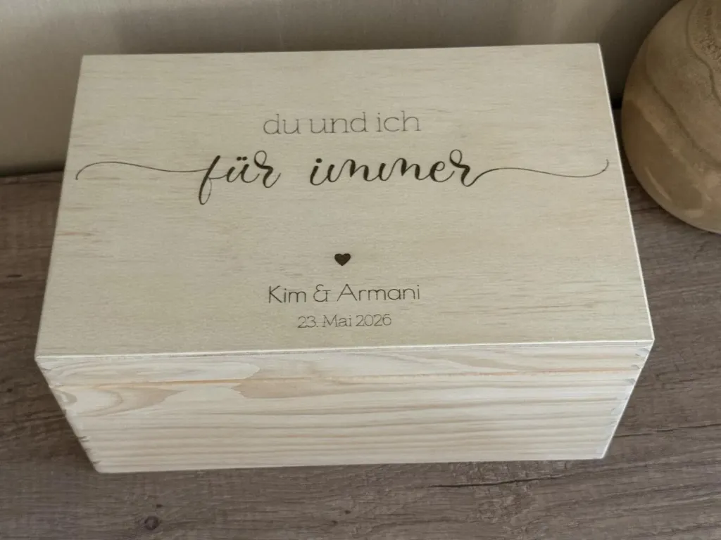 Erinnerungskiste Hochzeit - für immer
