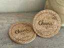 Untersetzer Kork - Cheers auf uns