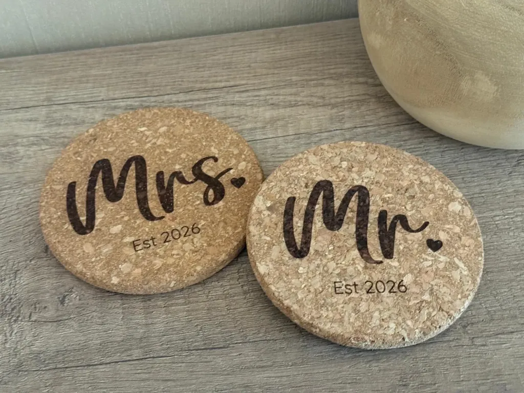 Untersetzer Kork - Mrs & Mr