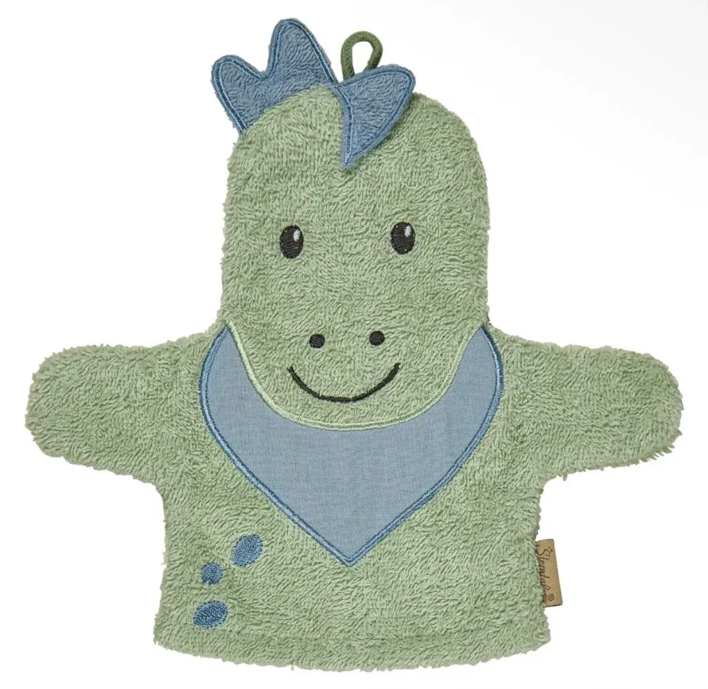 Sterntaler Waschhandschuh - Dino Rexi - bestickt