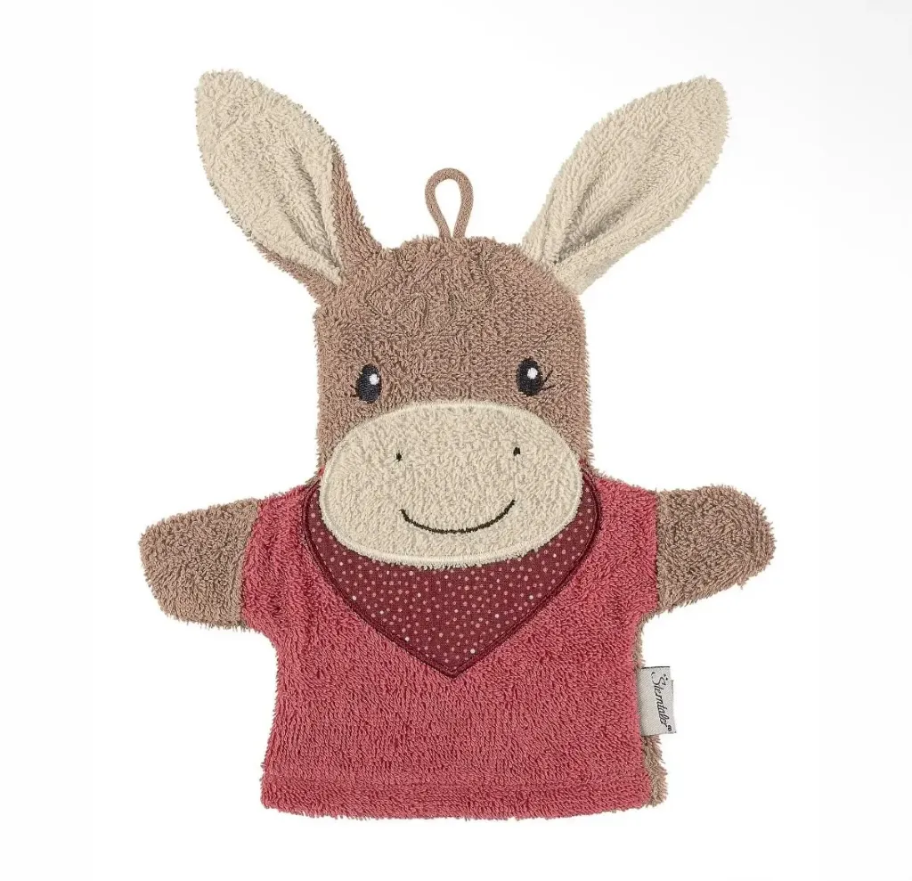 Sterntaler Waschhandschuh - Esel Emmily - bestickt