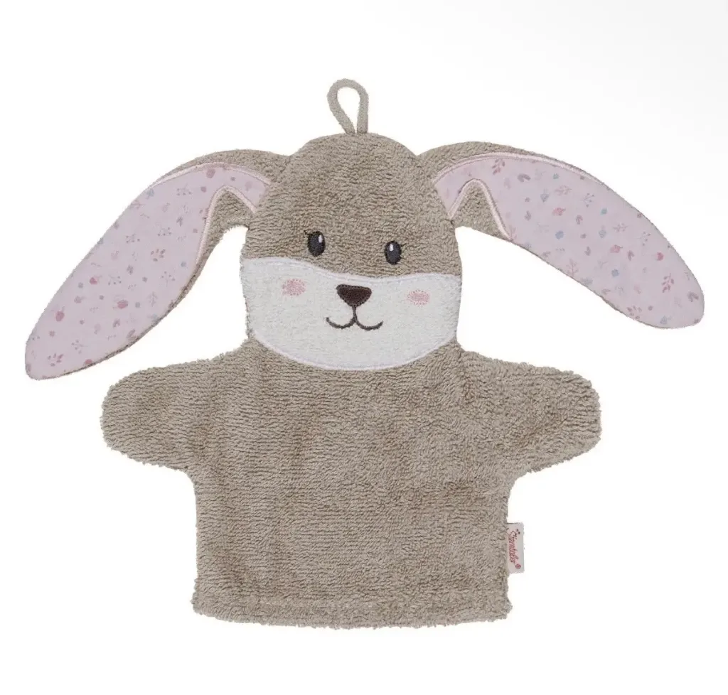 Sterntaler Waschhandschuh - Hase Hanni - bestickt