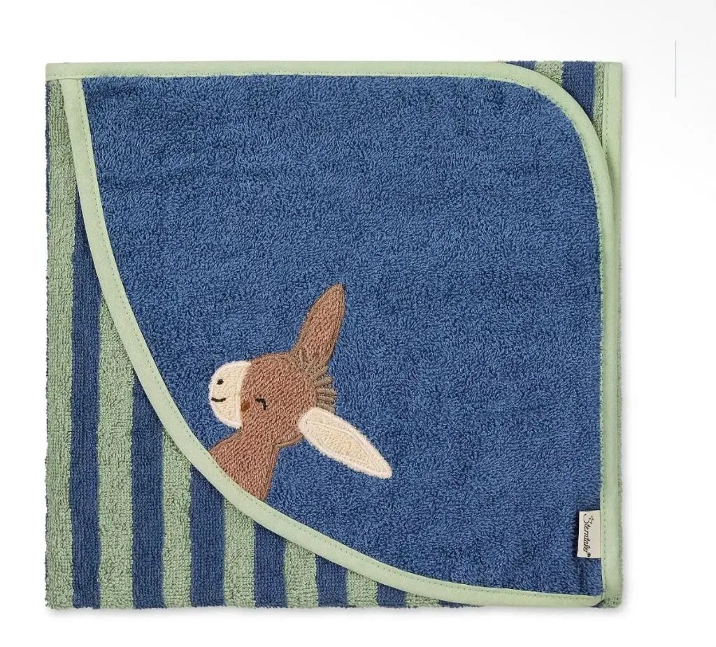 Sterntaler Kapuzenbadetuch 80x80cm - Esel Emmilius - bestickt