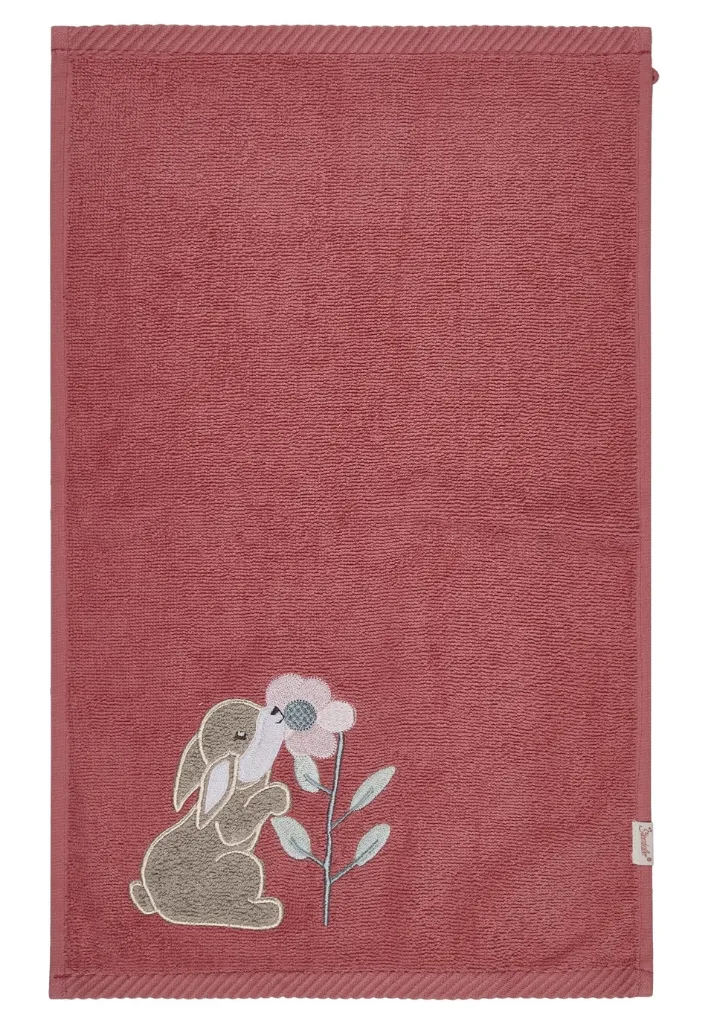 Sterntaler Kinderhandtuch beere - Hase Hanni - bestickt