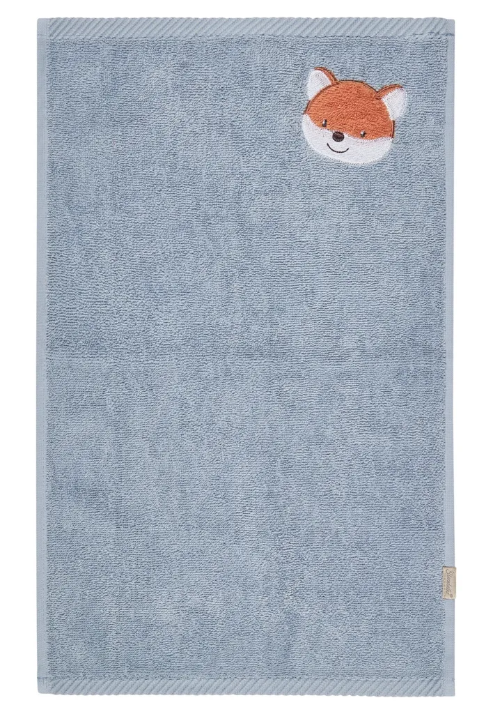 Sterntaler Kinderhandtuch blau- Fuchs Filou - bestickt
