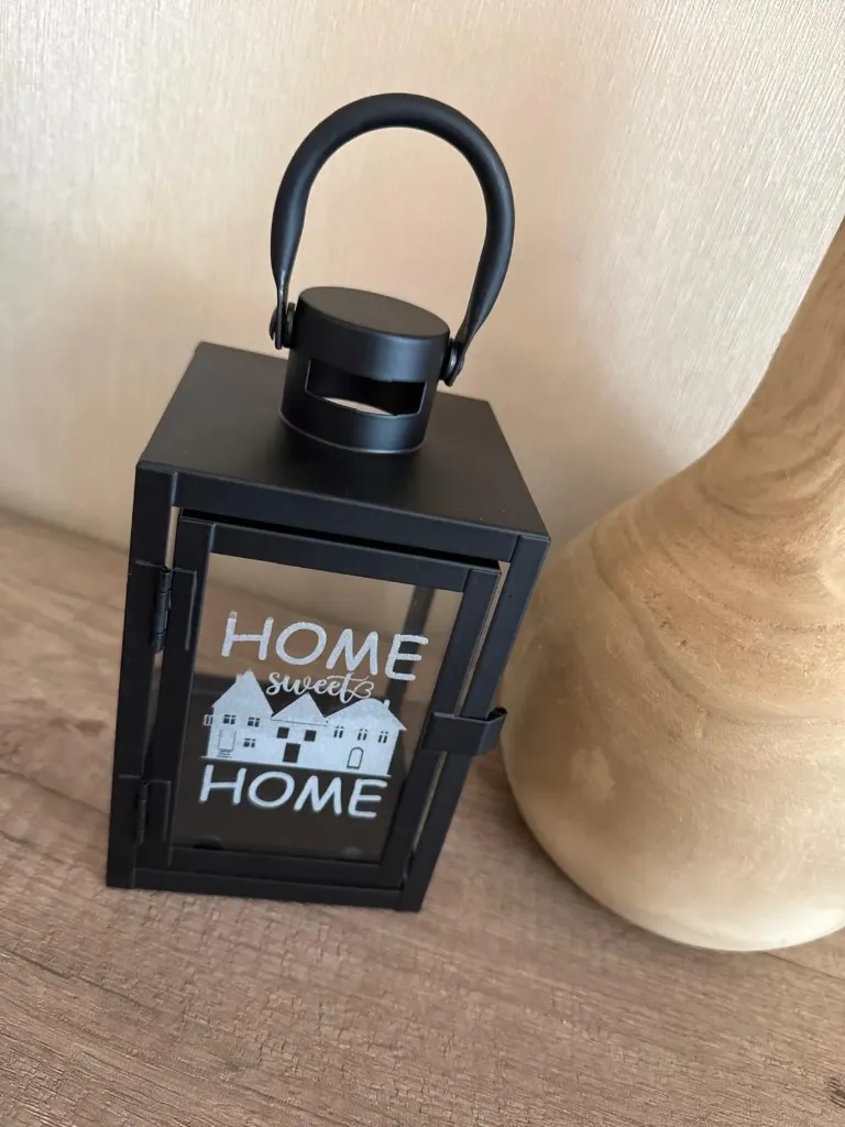 Laterne mit Gravur - Home sweet home
