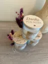 Duftkerze im Glas - mit Spruch