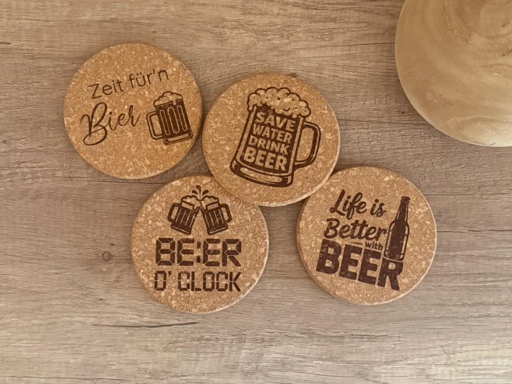 Untersetzer Kork - Bier