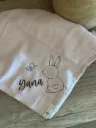 Mulltuch Baby "Hase" - personalisiert